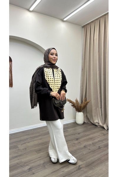 Puantiye Detaylı Basic Tunik