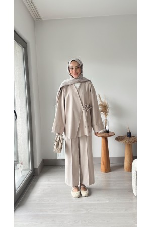 Pis Dikişli Ceketli Takım 