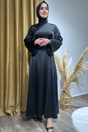Saten Elbise-Siyah